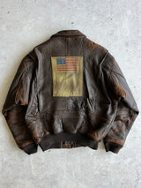 Vintage Avirex USA G-1 Leather Flight Jacket (L)