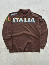 90's Kappa Italy Long Sleeve Polo Shirt (XL)