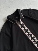 Stussy Julian Checked Full Zip Polo Shirt (M)