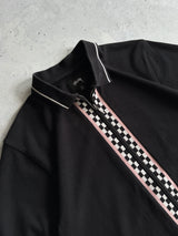 Stussy Julian Checked Full Zip Polo Shirt (M)