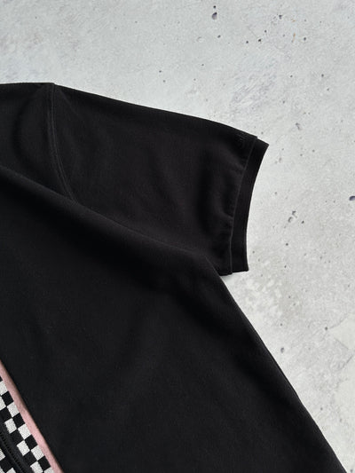 Stussy Julian Checked Full Zip Polo Shirt (M)