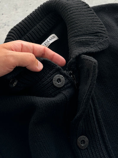 AW/10 Stone Island Chunky Wool Knit Zip Up Jumper (XL)