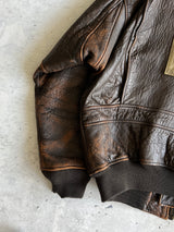 Vintage Avirex USA G-1 Leather Flight Jacket (L)