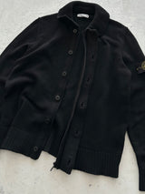 AW/10 Stone Island Chunky Wool Knit Zip Up Jumper (XL)