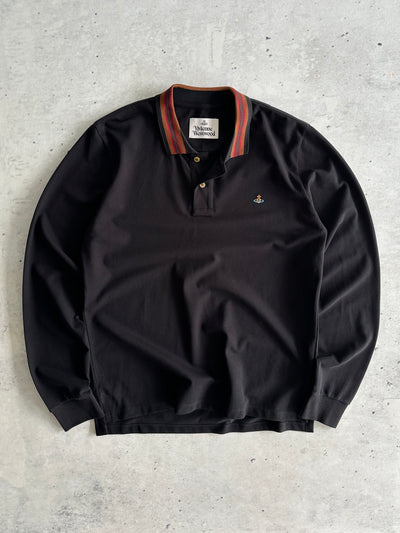 Vivienne Westwood Orb Long Sleeve Polo Shirt (M)