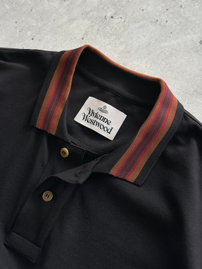 Vivienne Westwood Orb Long Sleeve Polo Shirt (M)