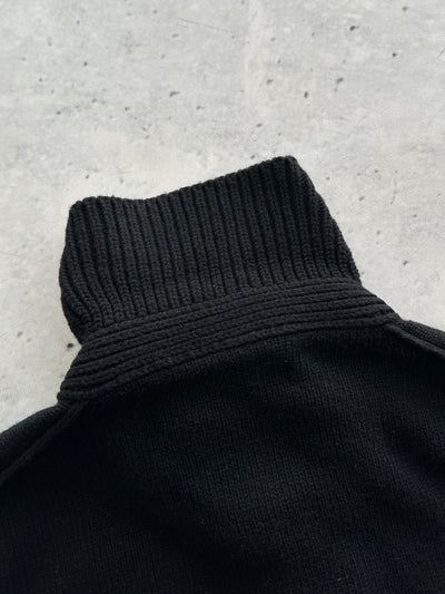 AW/10 Stone Island Chunky Wool Knit Zip Up Jumper (XL)