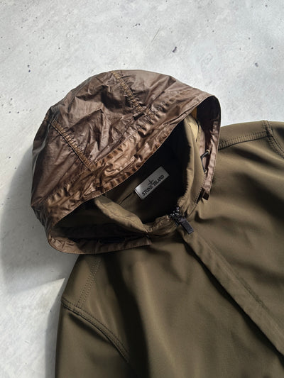 SS/16 Stone Island Light Soft Shell-R Zip Up Jacket (M)