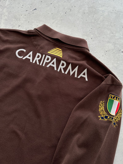 90's Kappa Italy Long Sleeve Polo Shirt (XL)