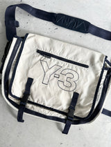 Y-3 Yohji Yamamoto Marine embroidered Messenger Bag (One Size)