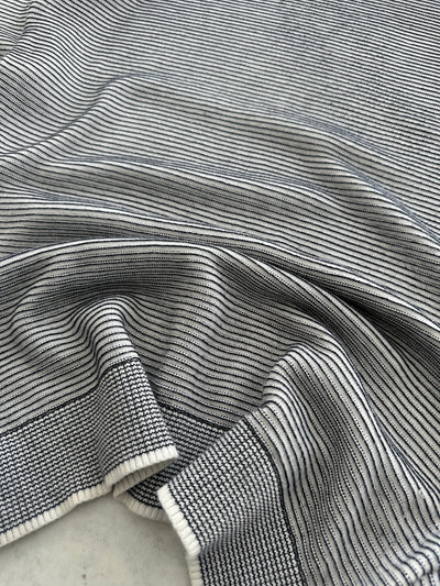 Lacoste textured Stripe Crewneck Knit Jumper (M)