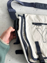 Y-3 Yohji Yamamoto Marine embroidered Messenger Bag (One Size)