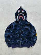 BAPE Camo PONR Shark Heavyweight Full Zip Hoodie (S)