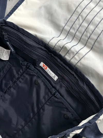 Y-3 Yohji Yamamoto Marine embroidered Messenger Bag (One Size)