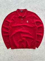 90's Ralph Lauren K-Swiss Flag Long Sleeve Polo Shirt (XL)