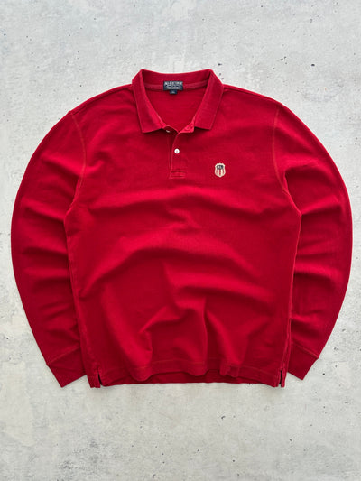 90's Ralph Lauren K-Swiss Flag Long Sleeve Polo Shirt (XL)