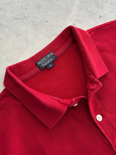 90's Ralph Lauren K-Swiss Flag Long Sleeve Polo Shirt (XL)