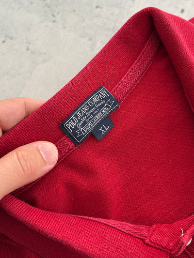 90's Ralph Lauren K-Swiss Flag Long Sleeve Polo Shirt (XL)