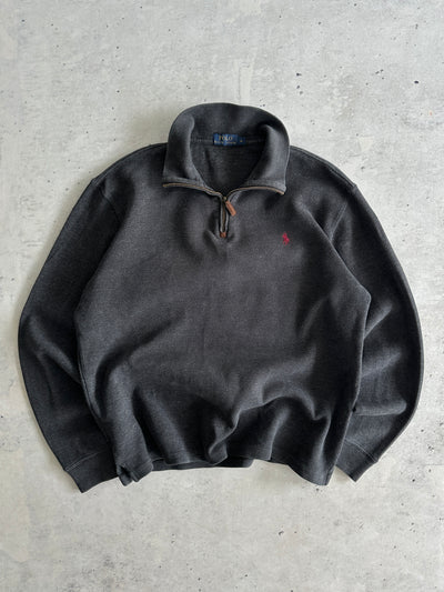 Ralph Lauren Heavyweight Ribbed 1/4 Zip Jumper (M)