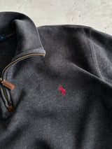 Ralph Lauren Heavyweight Ribbed 1/4 Zip Jumper (M)