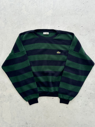 80's Chemise Lacoste Wool Knit Stripe Jumper (L)