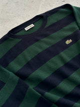 80's Chemise Lacoste Wool Knit Stripe Jumper (L)