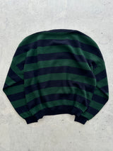 80's Chemise Lacoste Wool Knit Stripe Jumper (L)