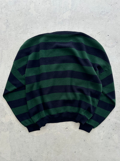80's Chemise Lacoste Wool Knit Stripe Jumper (L)