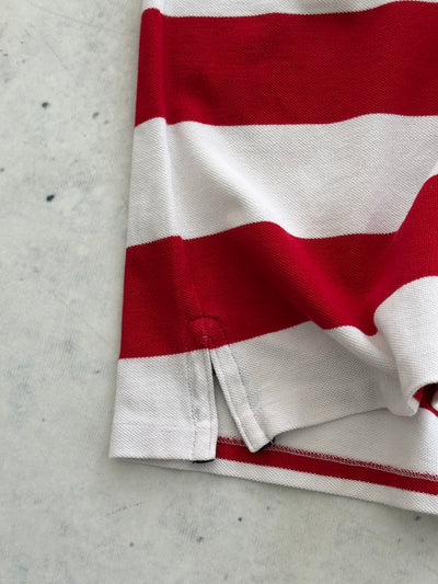 Ralph Lauren Big Logo USA Stripe Polo Shirt (XXL)