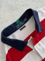 Ralph Lauren Big Logo USA Stripe Polo Shirt (XXL)