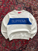 AW/17 Supreme Zig Zag Stitch Panel Heavyweight Sweatshirt (S)