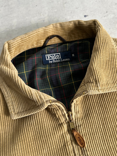 90's Ralph Lauren Corduroy Zip Up Harrington Jacket (L/XL)