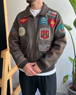 Vintage Avirex USA G-1 Leather Flight Jacket (L)