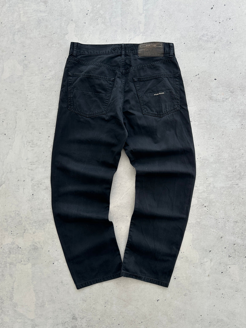 Stone Island Spell Out Straight Leg Trousers (W32 x L28)