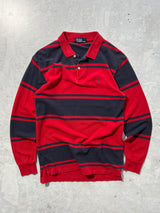 90's Ralph Lauren Striped Long Sleeve Polo Shirt (S)