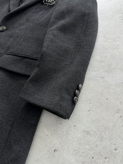 Gianfranco Ferré Wool Detachable Hooded Coat (M)