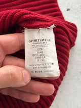 AW/04 Stone Island Patch Logo Chunky Wool Knit Jumper (M)