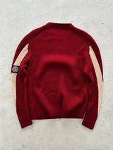 AW/04 Stone Island Patch Logo Chunky Wool Knit Jumper (M)
