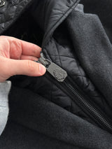 Gianfranco Ferré Wool Detachable Hooded Coat (M)