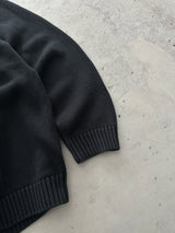 YSL Embroidered Logo Crewneck Knit Jumper (XL)