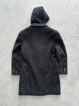 Gianfranco Ferré Wool Detachable Hooded Coat (M)