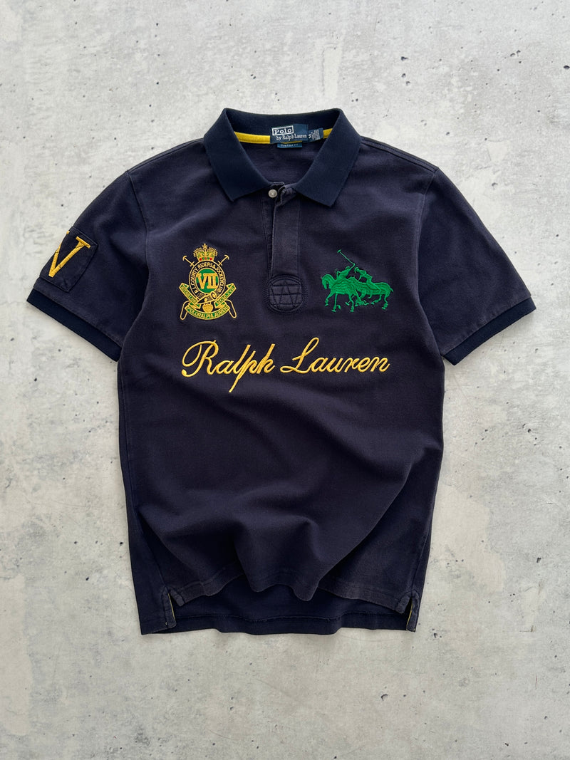 Ralph Big Logo Spell Out Polo Shirt (S)