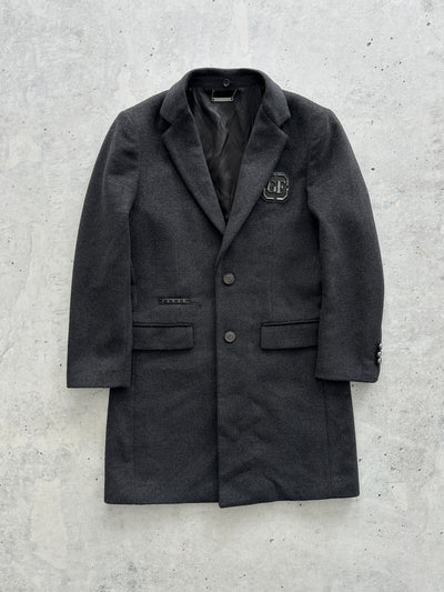 Gianfranco Ferré Wool Detachable Hooded Coat (M)