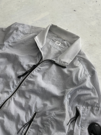 CP Company Lens Garment Dyed Nylon Zip Up Bomber Jacket (S)