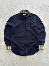00's Burberry Brit Nova Check Long Sleeve Shirt (M)
