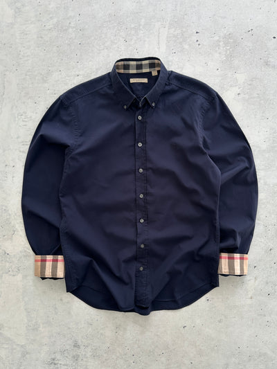 00's Burberry Brit Nova Check Long Sleeve Shirt (M)