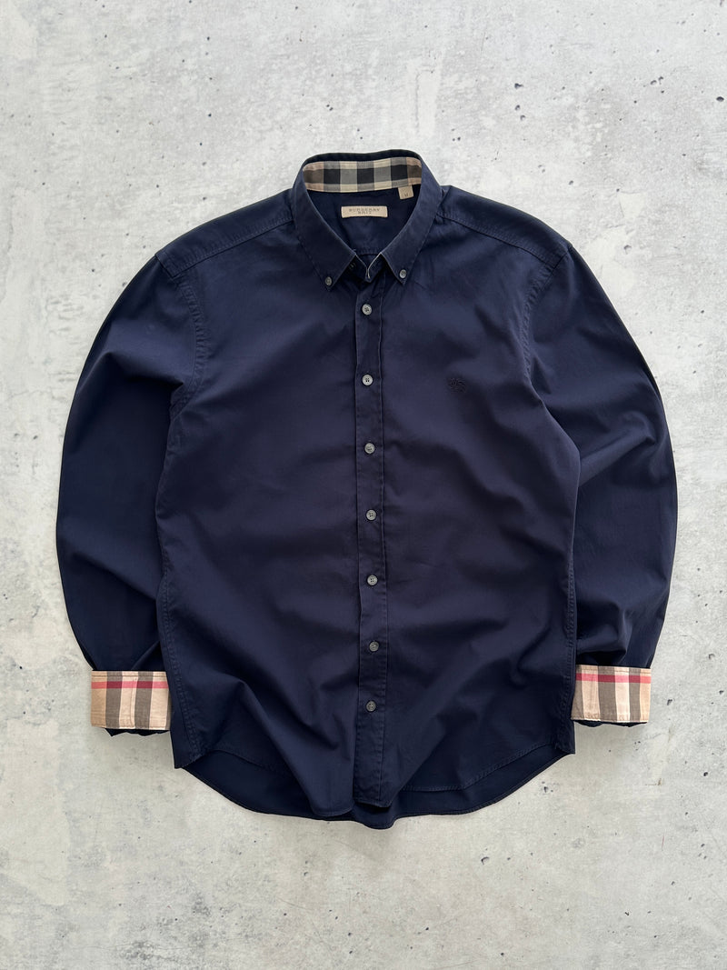 00's Burberry Brit Nova Check Long Sleeve Shirt (M)