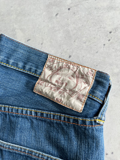 Evisu Gull Wing Denim Shorts (W29)