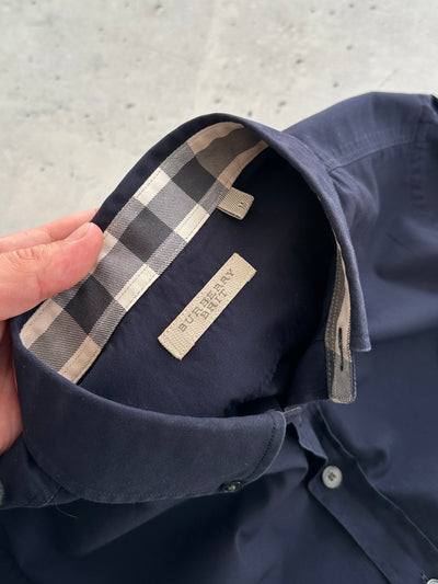 00's Burberry Brit Nova Check Long Sleeve Shirt (M)