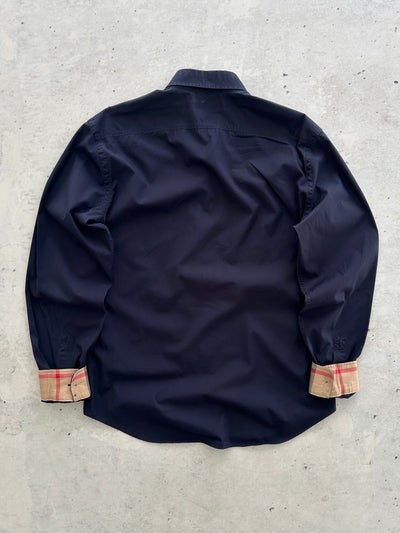 00's Burberry Brit Nova Check Long Sleeve Shirt (M)